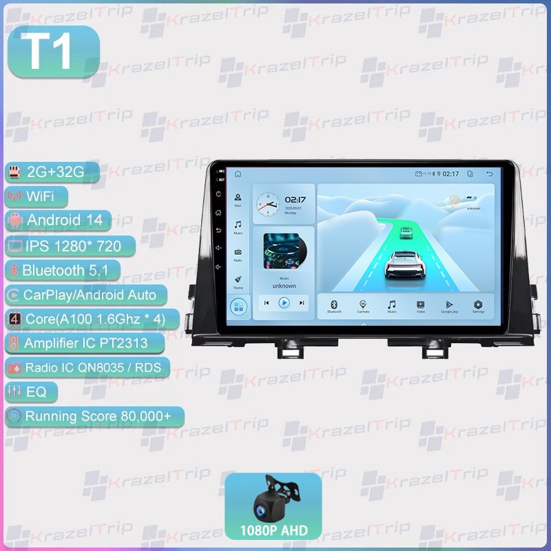8 Core Stereo Car Radio for KIA Morning 3 Picanto 2016 - 2023 Android CarPlay