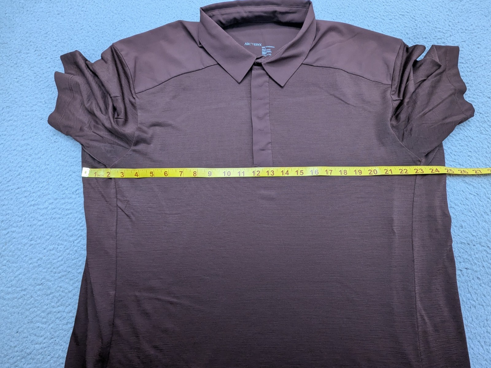 ARC'TERYX Polo Shirt Mens 2XL XXL Red Clay SS Golf Logo Poly Wool $200 thumbnail 5