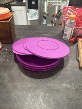 Tupperware Purple Impressions (3) Purple Bowl...