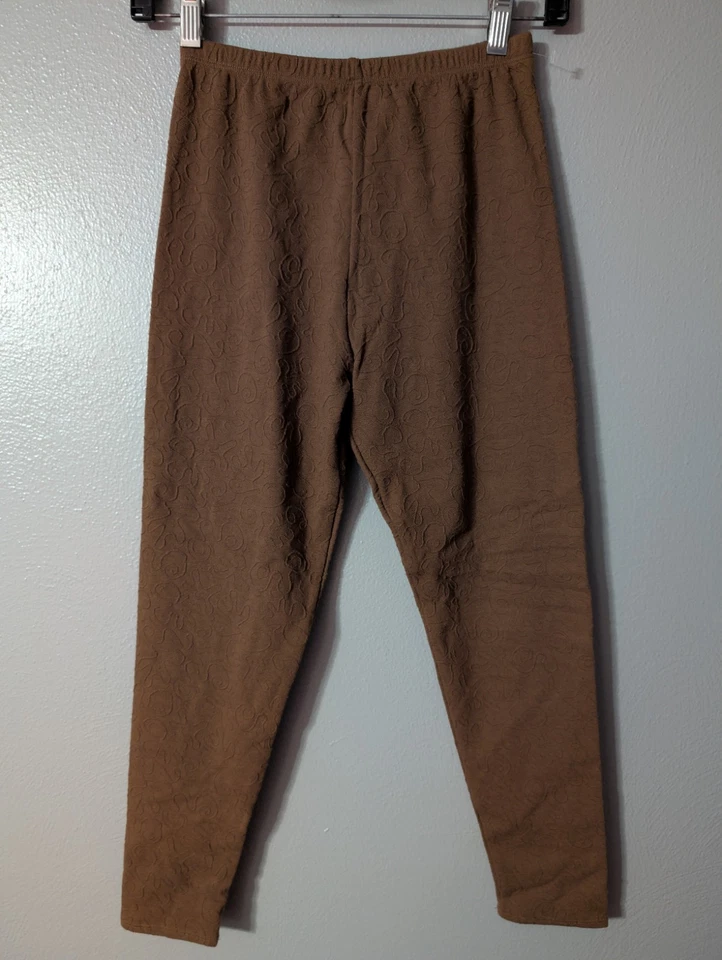Винтажные женские этнические жаккардовые коричневые леггинсы 90-х Jacques Morét размер M США - Изображение 2 из 4