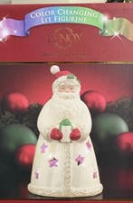 Lenox Color Changing Lit Santa Figurine 6 1/2   Seasons Sparkle