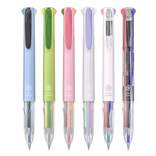 Multicolor Pens, 4-in-1 Colored Gel Pen, 0.5mm Quick Dry Black Ink Pens Fine ...