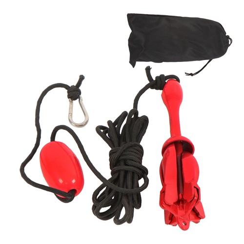 Folding Anchor Set 1PC Red 0.7KG/1.5KG/2.5KG/3.2KG For Grapnel Boat Marine Kayak - 第 17/19 張圖片