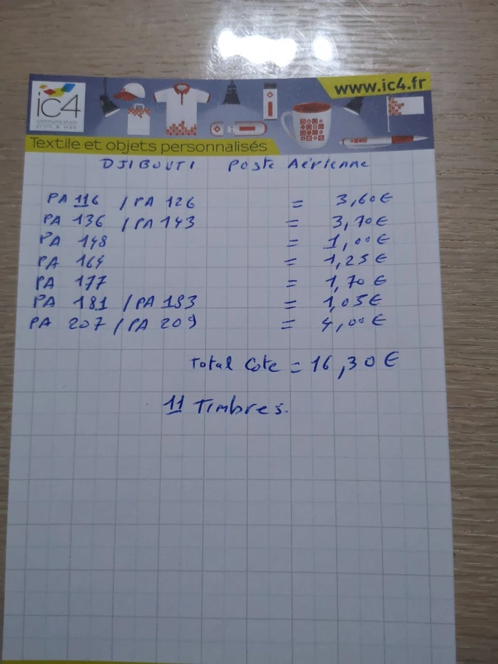 Lot de 80 TIMBRES DJIBOUTI dont 11 P.A - Photo 3/3