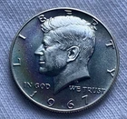 1967 Kennedy Half Dollar!!PROOF-LIKE!! RAINBOW TONING!! 40% SILVER*SMS*FREE SHIP