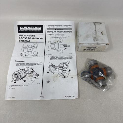 MERCURY QUICKSILVER 805536A 2 U-JOINT CROSS BEARING MARINE BOAT