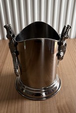 Casa Padrino Weinflaschenhalter Krokodil – vernickelt – Wein Kühler – Top