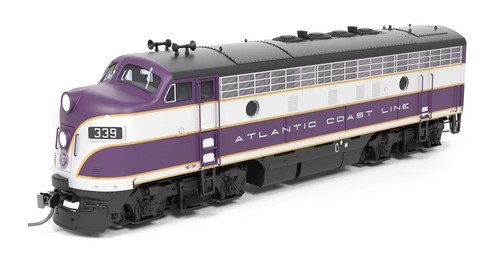 Broadway HO 9650 EMD F3 A/B, ACL 339/339B, unidad A púrpura y plateado sonido Paragon4 | Zustand: New