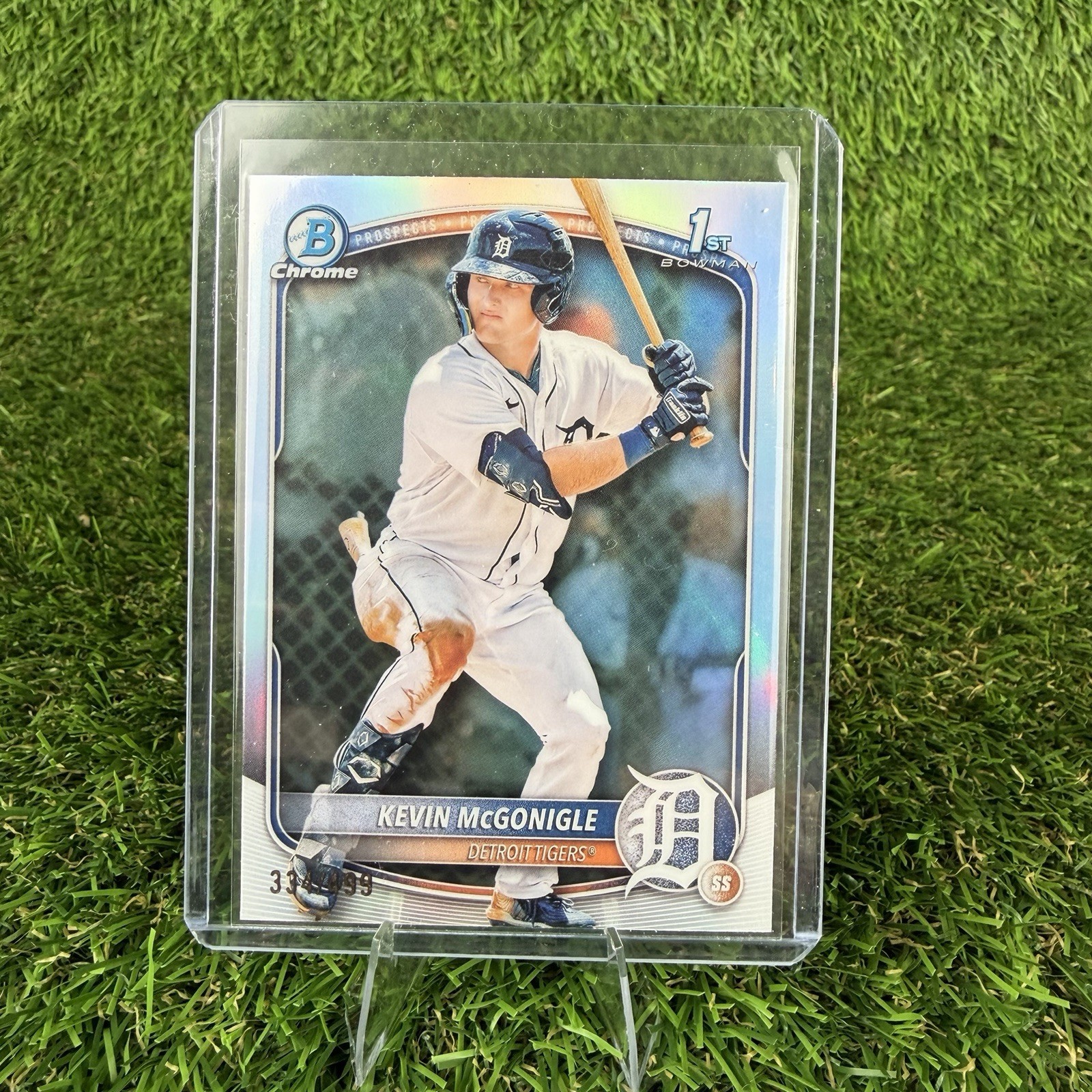 2025 Bowman Chrome Kevin McGonigle 1st Bowman BCP-79 Refractor /499 Tigers