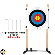 1X Adjustable H-Frame Target Stand Base For Paper And Cardboard Shooting Target