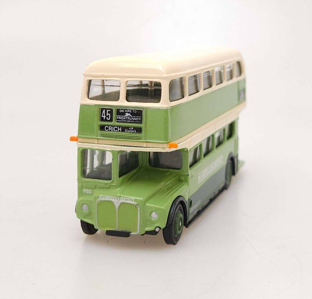 EFE 1/76 ROUTEMASTER BUS MANSFIELD & DISTRICT ROUTE 45 CRICH 15609