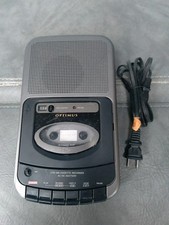 Vintage Optimus Cassette Black Tape Recorder CTR-109 TESTED-WORKS FREE SHIPPING