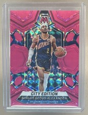 Shai Gilgeous-Alexander 2023 Panini Mosaic Pink Fluorescent City Edition /10