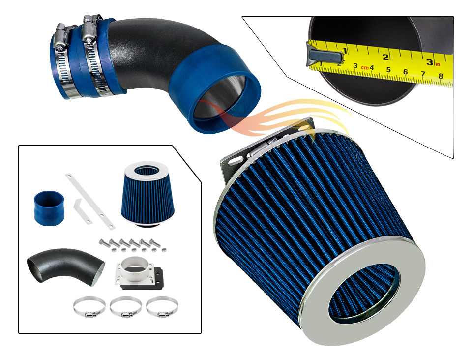 XYZ RW BLUE Short Ram Intake Kit+Filter 1986-1989 Toyota Celica 2.0L Non-Turbo