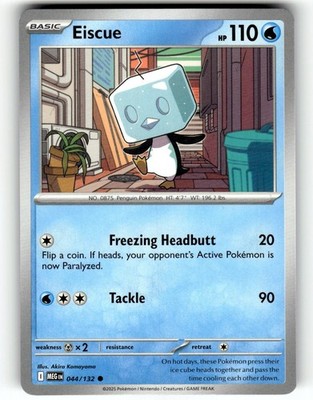 Pokemon 2025 ME01: Mega Evolution Eiscue 44/132