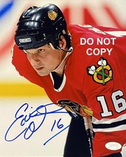 Eddie Olczyk CHICAGO BLACKHAWKS Signed Autographed REPRINT 8x10 Photo RP 2