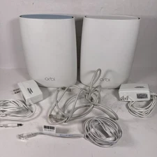 Netgear Orbi AC3000 Home Mesh Router (RBR50) and Satellite (RBS50) With Cables