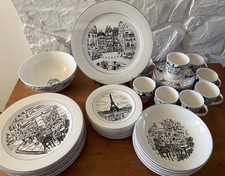 CHOICE Mikasa PARISIAN SCENES Dinner Salad Plate Soup Bowl Mug Server UNUSED NOS