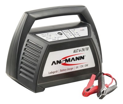 Ansmann ALCT 6-24/10 Tischladegerät für Blei-Akkus 6-24V lädt ab 4.5A Kapazität,