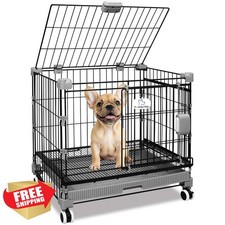 Homey Pet Dog Crate Black 24"