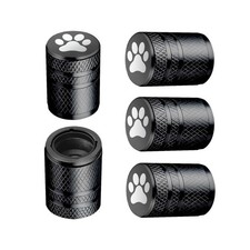 Tire Valve Stem Caps - 5 Pack Metal Air Caps with Plastic Liner, Corrosion ...