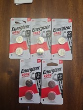 5 PK ENERGIZER CR2032 3V LITHIUM BAT. ECR2032 EXP 2036 DL2032 10 Batteries