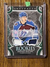 2024-25 UD Artifacts Jason Polin Rookie Dual Patch AUTO /45 Colorado Avalanche