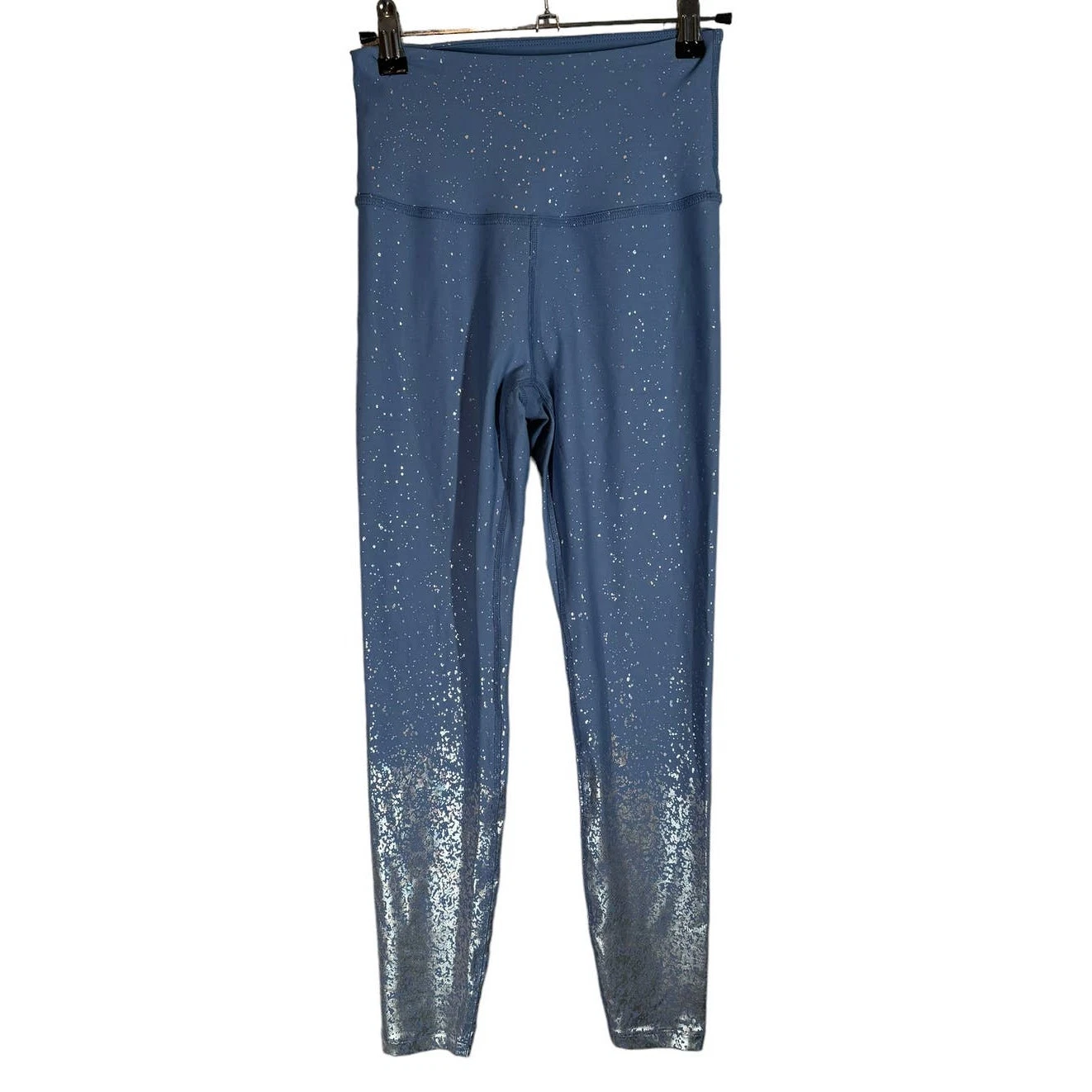 beyond-yoga high waist alloy ombre serene silver leggings