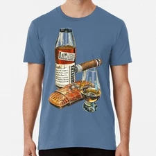Booker?s Bourbon With Cigar Case Size S to 5XL Made in the USA T-Shirt