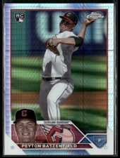2023 Topps Chrome Update #USC102 Peyton Battenfield Prism Cleveland Guardians RC