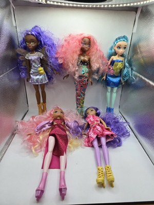 Lot of 5 Hairmazing 12” Fantasy Fashion Dolls Purple Blue  display picture 3