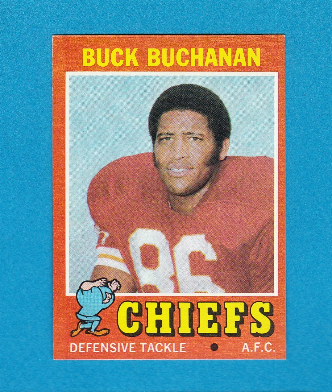 1971 TOPPS FOOTBALL SET BREAK 13 BUCK BUCHANAN CHIEFS NM+