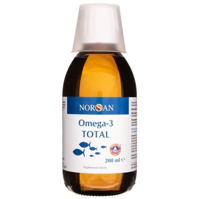 Norsan Omega-3 TOTAL Fischöl mit Vitamin D3 200 ml natürliches Aroma