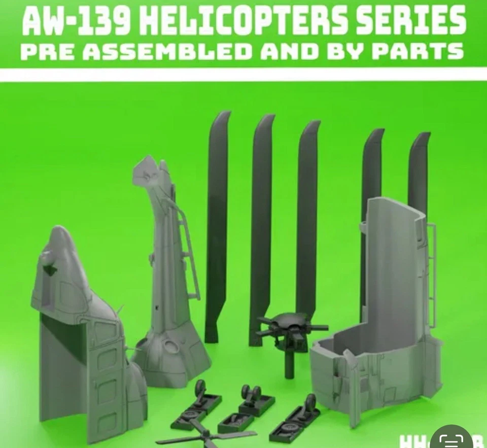 Elicottero Aw139 No Trasparenti 1/48 Scala Modellismo Gdf Guardia Costiera Ami - Immagine 3 di 4