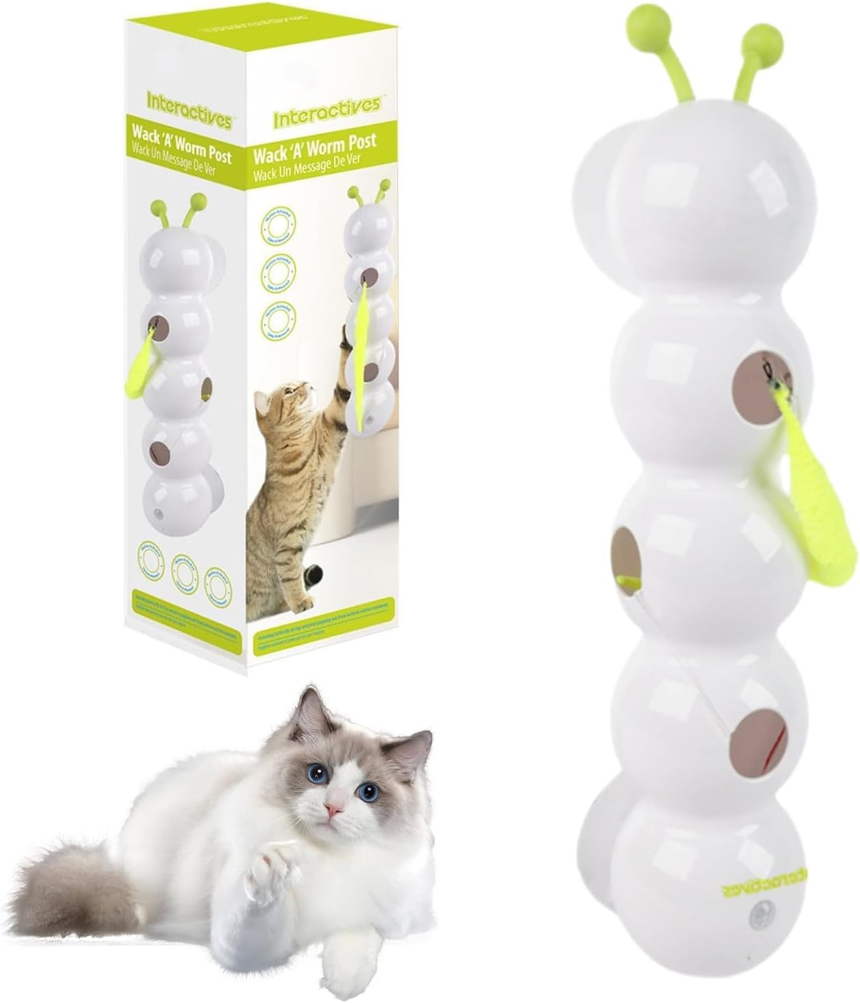 Giocattolo Automatico per Gatti - Smart Worm Toy con Sensore Motion