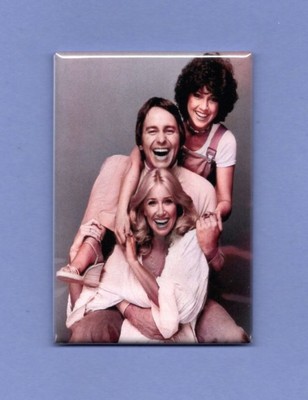 THREES COMPANY TV SHOW *2X3 FRIDGE MAGNET* JOHN RITTER SUZANNE SOMERS J DEWITT