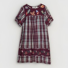 VTG National Embroidered Nightgown Cottagecore House Dress Oversized Granny