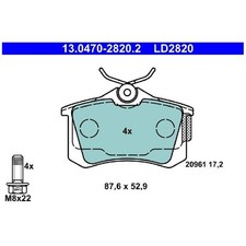 Satz Bremsbeläge Bremsklötze hinten für Seat Arona KJ7 Ibiza 4 6J5 6J1 244919