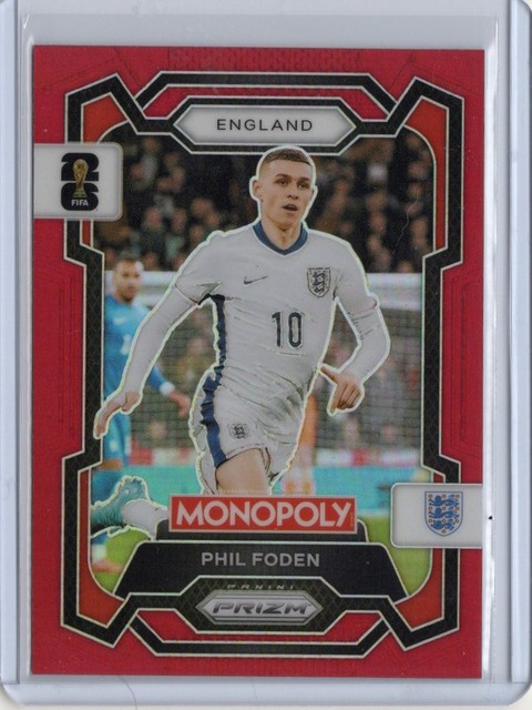 2026 Panini Prizm Monopoly FIFA World Cup #29 Phil Foden Red Prizm