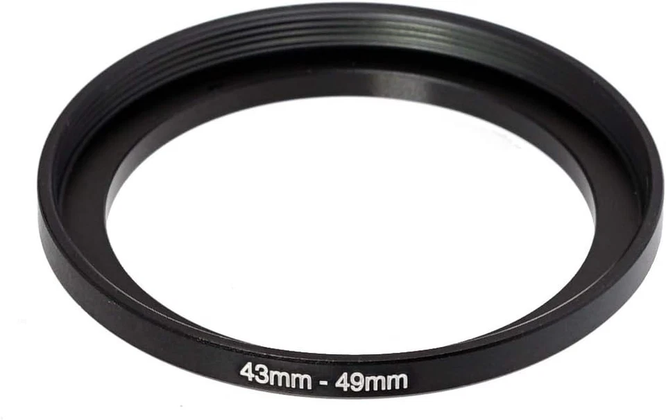 2件装43-49毫米升压环适配器适用于数码单反相机镜头-紫外线滤镜兼容 — 第 3/4 张图片