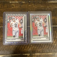 2025 Donruss Optic Daniel Carlson Lot 2x - Raiders Holo & Stars Parallel