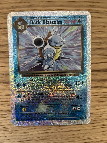 Pokémon TCG Dark Blastoise S2/S4 Legendary Collection Reverse Holo box topper mp