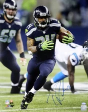 Thomas Rawls Autographed Signed 16x20 Photo Seattle Seahawks MCS Holo