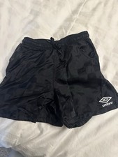 Umbro Youth X Small Black Shorts
