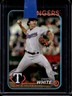 2024 Topps Chrome Logofractor Owen White RC Black MLB Refractor #/10 Rangers