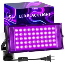 50W LED Black Light IP66 Waterproof, Outdoor Blacklight Flood Light with Swit...