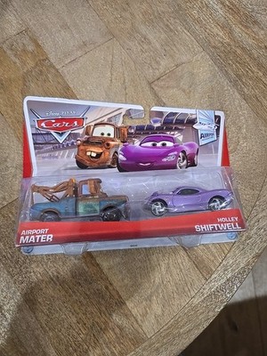 Disney Pixar Cars Airport Mater and Holley Shiftwell 2 Pack 1/55 2012 Mattel MOC