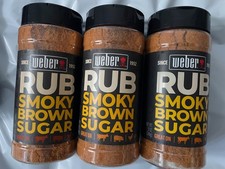 Weber Smoky Brown Sugar Dry Rub - 3 Pack 12 oz Each  Sweet  Smoky BBQ Rub