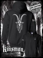 Baphomet Goat Head Hoodie / Sweatshirt - Satanic Evil Devil Occult Horror