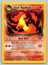 Dark Rapidash 44/82 Team Rocket non comune Pokemon illimitato giocato poco